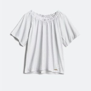 Michael Kors Gretta Tie Sleeve Detail Knit Top - XS